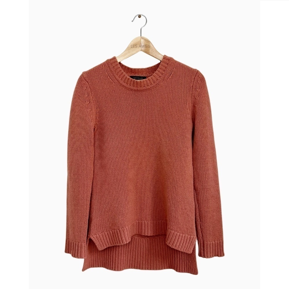 ANN TAYLOR Womens 100%‎ Cashmere Mauve Knit Classic Sweater XS